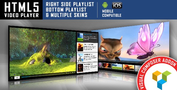 HTML5 Video Player for Visual Composer Addons Bundle
